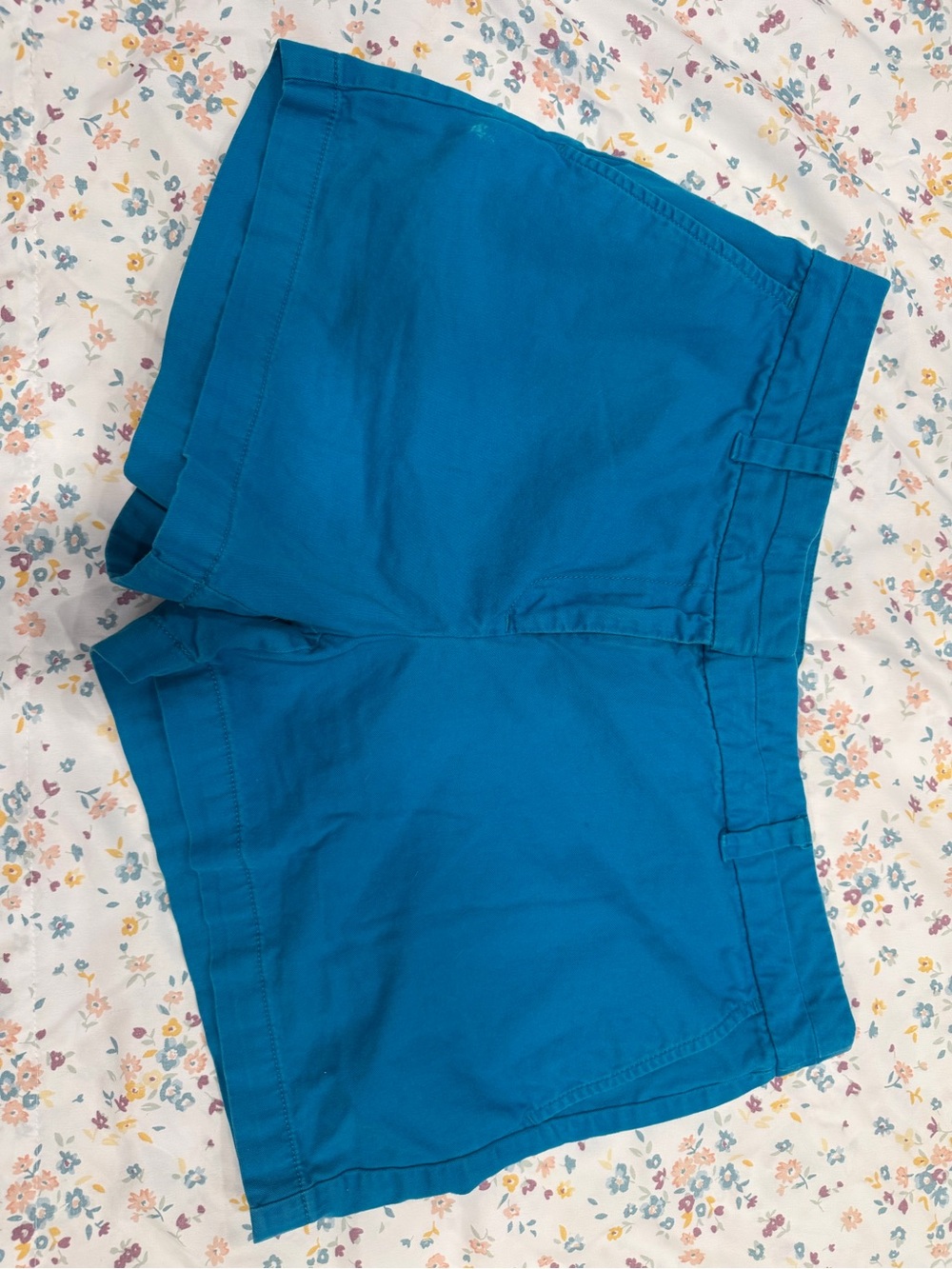 Blue Women's Casual Cotton Shorts